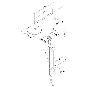 Душевая система AM.PM Gem F0790022 купить в интернет-магазине сантехники Sanbest