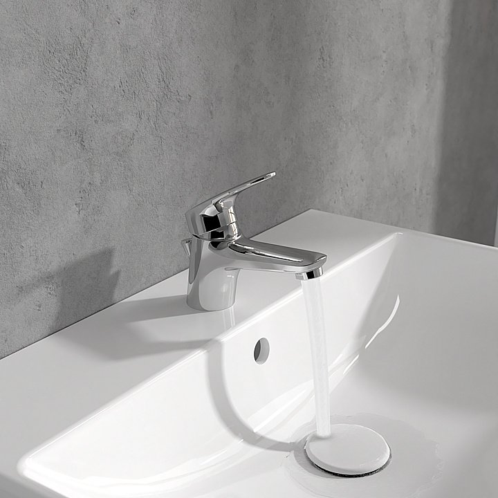 Смеситель для раковины Villeroy&Boch O.novo Start TVW10514111061 хром купить в интернет-магазине сантехники Sanbest