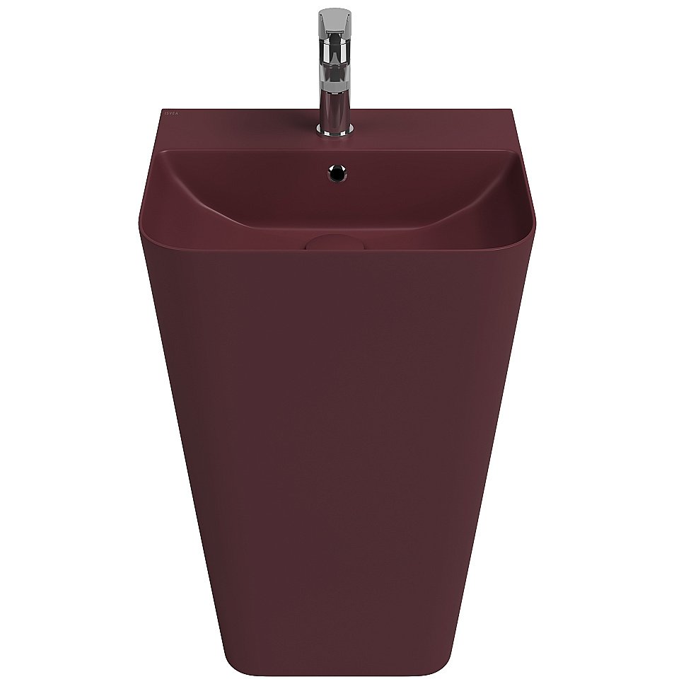 Раковина ISVEA Sott'Aqua 50 10SQ37001SV-2R бордовый матовый купить в интернет-магазине Sanbest