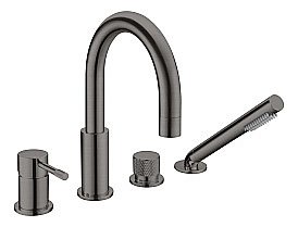 Смеситель для ванны Boheme UNO 460-GM графит купить в интернет-магазине сантехники Sanbest