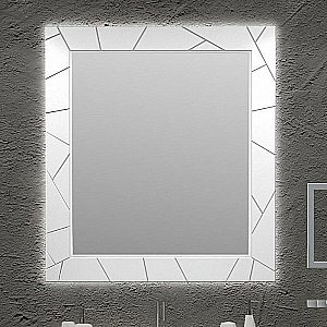 Зеркало Опадирис Луиджи 90 белый матовый в ванную от интернет-магазине сантехники Sanbest