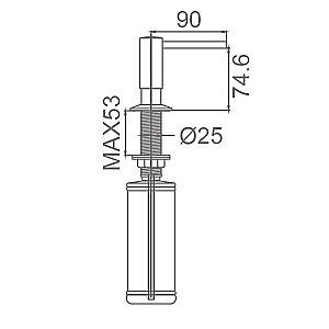 Диспенсер Milacio Castellon MC.931.AN черный купить в интернет-магазине сантехники Sanbest