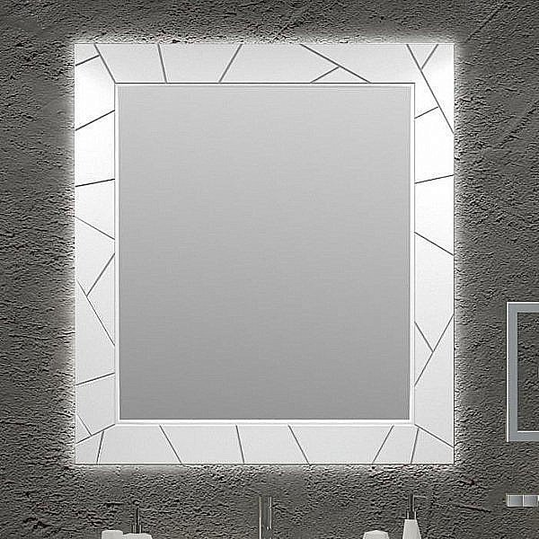 Зеркало Опадирис Луиджи 90 белый матовый в ванную от интернет-магазине сантехники Sanbest