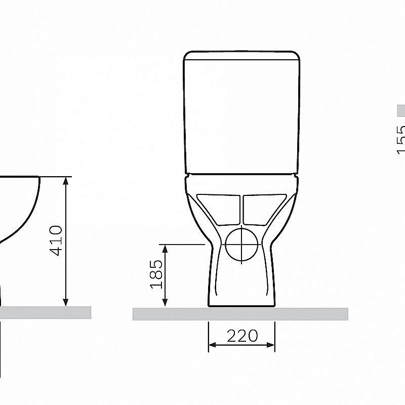Унитаз-компакт AM.PM Gem C908607SC белый, с бачком купить в интернет-магазине Sanbest