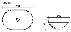 Раковина Ceramica Nova Element CN5020 купить в интернет-магазине Sanbest