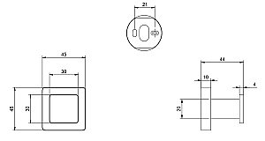 Крючок для полотенец Villeroy&Boch Elements – Striking TVA15201100061 хром купить в интернет-магазине сантехники Sanbest