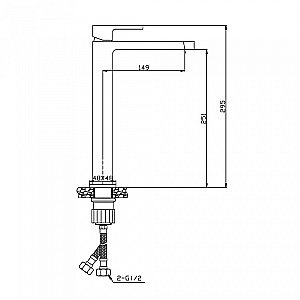 Смеситель для раковины Agger Great A2812111 с декором купить в интернет-магазине сантехники Sanbest
