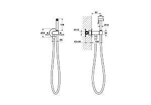 Гигиенический душ Aquatek Оберон AQ1024MB черный матовый купить в интернет-магазине сантехники Sanbest