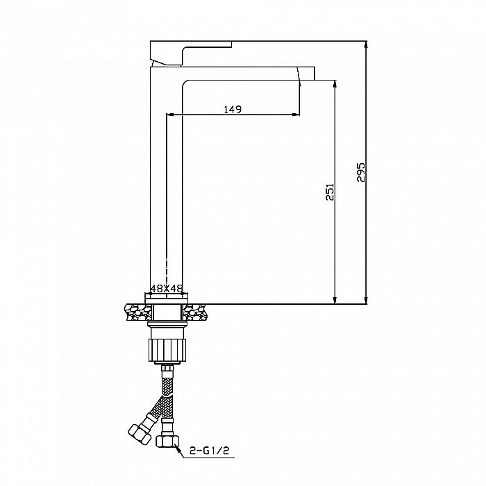Смеситель для раковины Agger Great A2812111 с декором купить в интернет-магазине сантехники Sanbest