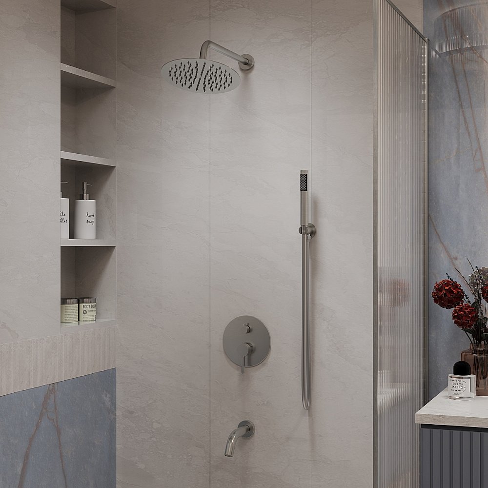 Душевая система Vincea Villa VSFW-1VL3BN брашированный никель купить в интернет-магазине сантехники Sanbest