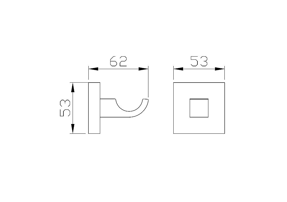 Крючок для ванной WONZON & WOGHAND POLO, Хром (WW-8915) купить в интернет-магазине сантехники Sanbest