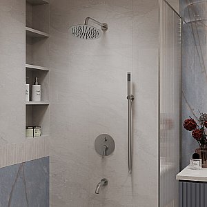 Душевая система Vincea Villa VSFW-1VL3BN брашированный никель купить в интернет-магазине сантехники Sanbest