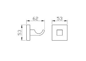 Крючок для ванной WONZON & WOGHAND POLO, Хром (WW-8915) купить в интернет-магазине сантехники Sanbest
