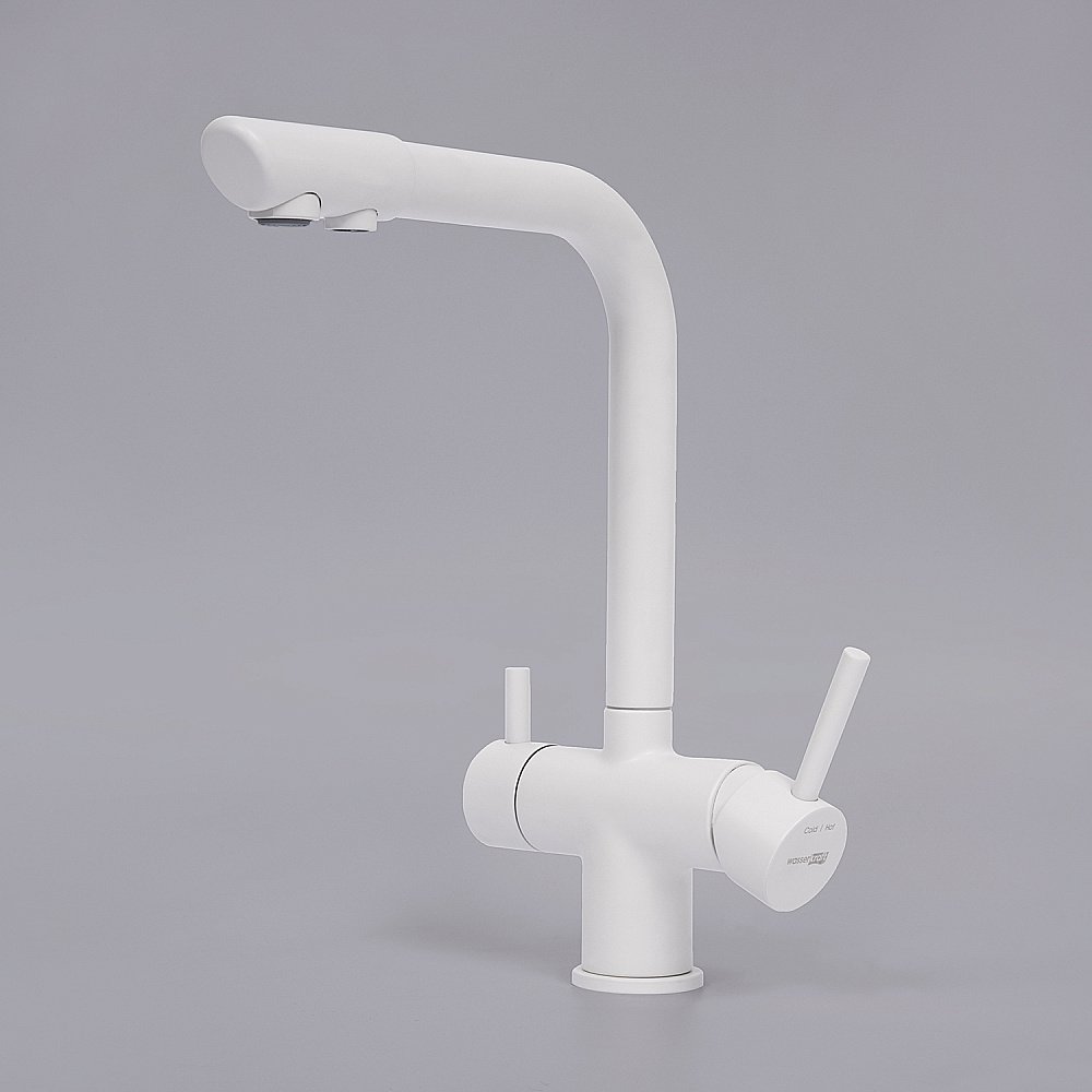 Смеситель для кухни WasserKRAFT A8357 белый купить в интернет-магазине сантехники Sanbest