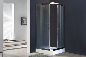 Душевой уголок Royal Bath RB100HPD-C-CH 100х100 матовый купить в интернет-магазине Sanbest