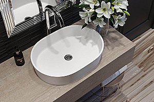 Раковина Holbi Ariel 55 Nano Concrete 2.02.011.44.4 бетон купить в интернет-магазине Sanbest