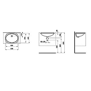 Раковина Laufen Birova 8.1119.1.000.000.1 белая купить в интернет-магазине Sanbest
