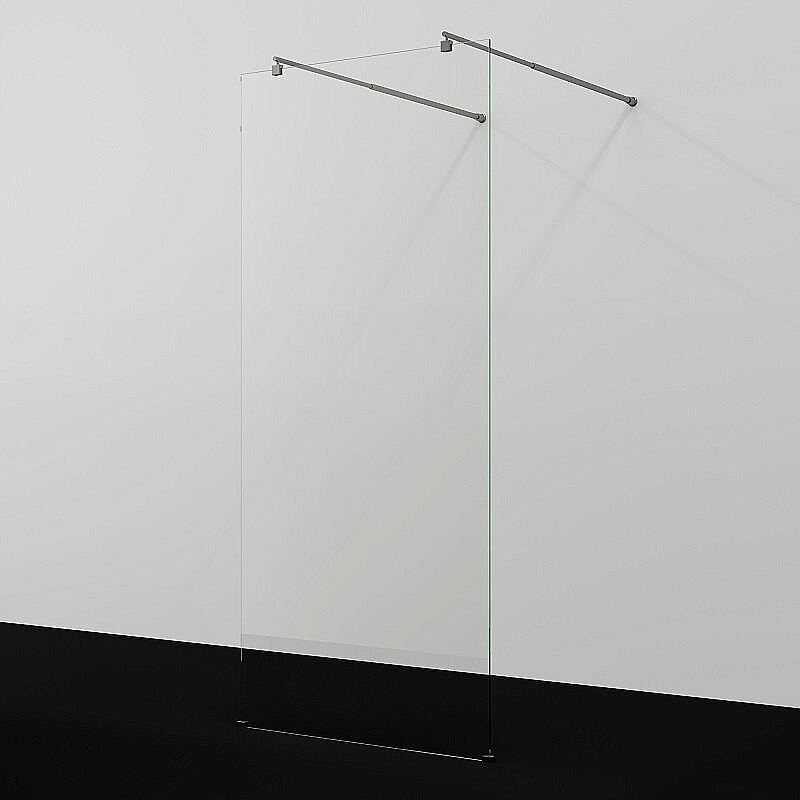 Душевое ограждение WasserKRAFT Vechte 60W44GR 100 фиксатор графит/стекло прозрачное купить в интернет-магазине Sanbest