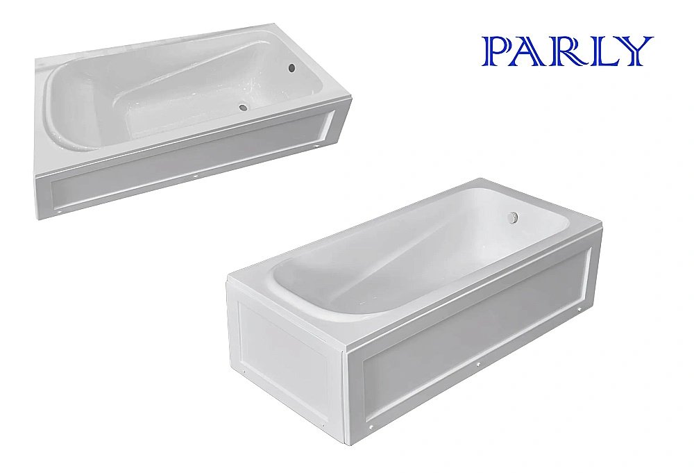 Ванна акриловая Parly Ortiz CT10818 160х70 белая купить в интернет-магазине Sanbest