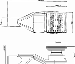 Трап душевой квадратный ESBANO BOX-10MC 100 матовый хром купить в интернет-магазине Sanbest