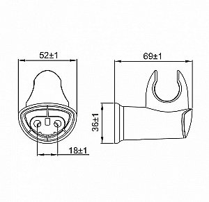 Держатель ручного душа Iddis Optima Home 030CP00I53 купить в интернет-магазине сантехники Sanbest