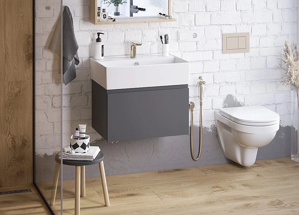 Раковина Sanita luxe Novel 60 NOV60SLWB01 белая купить в интернет-магазине Sanbest