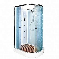 Душевая кабина DTO ЕМ1512 N LED с гидромассажем 120х80 купить в интернет-магазине Sanbest