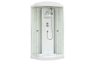 Душевая кабина Royal Bath RB90HK4-MT 90x90 профиль белый/стекло прозрачное купить в интернет-магазине Sanbest