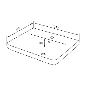 Тумба с раковиной Azario Lotos 70/2 Н CS00081986 белая для ванной в интернет-магазине Sanbest