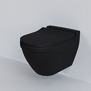 Унитаз подвесной Ambassador Nord 133T20201R черный матовый купить в интернет-магазине Sanbest