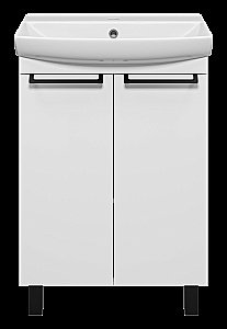 Тумба с раковиной Misty Клермонт - 60 Э-Кле01060-012 белая для ванной в интернет-магазине Sanbest