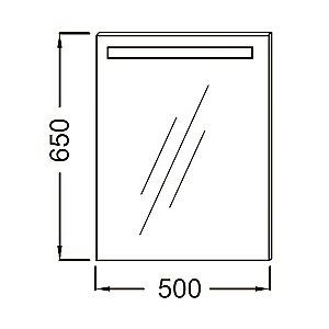 Зеркало Jacob Delafon PARALLEL EB1410RU-NF 50 в ванную от интернет-магазине сантехники Sanbest