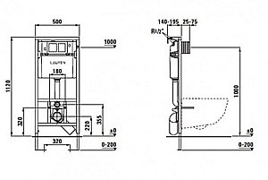 Инсталляция Laufen Lis 8.9466.0.000.000.1 купить в интернет-магазине сантехники Sanbest