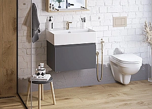 Раковина Sanita luxe Novel 60 NOV60SLWB01 белая купить в интернет-магазине Sanbest