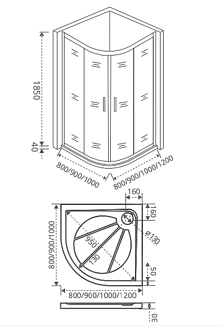 Душевой уголок Good door INFINITY R 120x80 матовый купить в интернет-магазине Sanbest