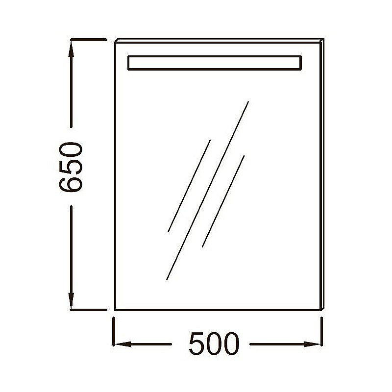 Зеркало Jacob Delafon PARALLEL EB1410RU-NF 50 в ванную от интернет-магазине сантехники Sanbest