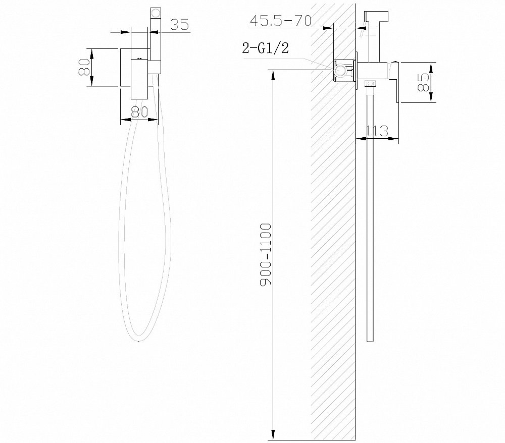 Гигиенический душ Abber DAHEIM AF8226 хром купить в интернет-магазине сантехники Sanbest