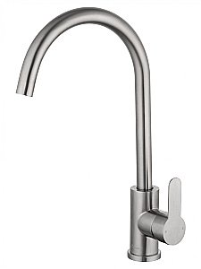 Смеситель для кухни WONZON & WOGHAND WW-AE4554-BS никель брашированный купить в интернет-магазине сантехники Sanbest