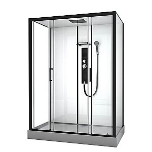 Душевая кабина Black&White GALAXY G8010 85х160 прозрачная/черный купить в интернет-магазине Sanbest