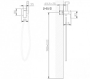Гигиенический душ Abber DAHEIM AF8226 хром купить в интернет-магазине сантехники Sanbest