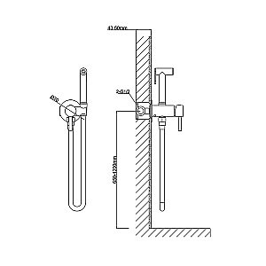 Гигиенический душ Vincea VHFW-101BG брашированное золото купить в интернет-магазине сантехники Sanbest