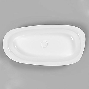 Раковина накладная WhiteCross Moonstone E 70 0731.070035.10100 черная, белая купить в интернет-магазине Sanbest