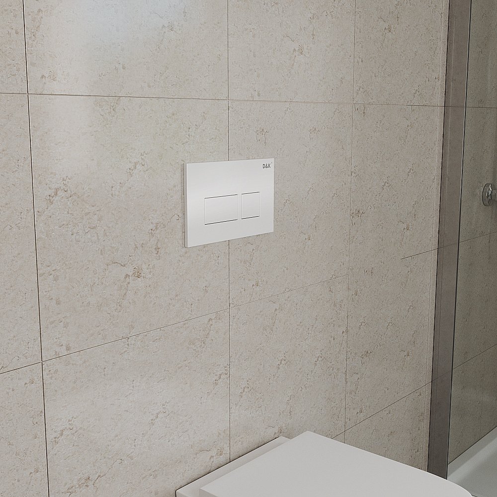 Кнопка для инсталляции D&K Berlin DB1439016 белая купить в интернет-магазине сантехники Sanbest