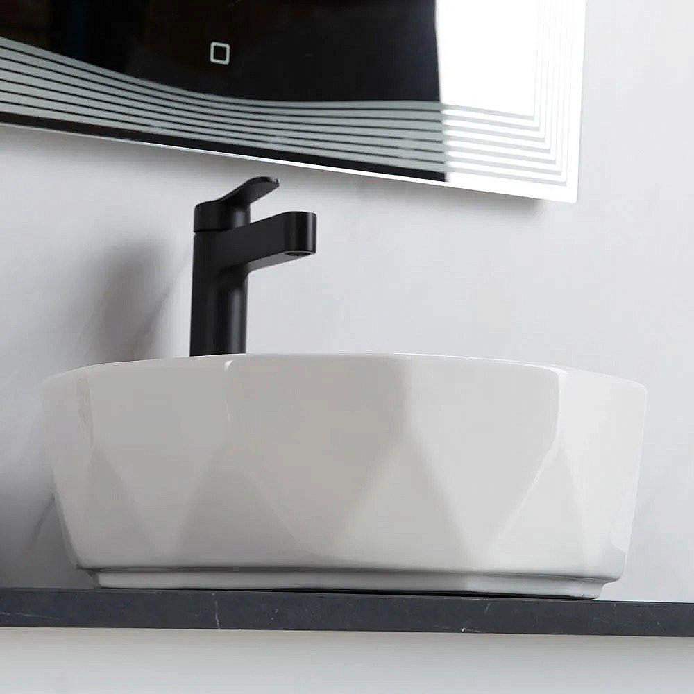Раковина накладная Belbagno 41 BB1409 белая купить в интернет-магазине Sanbest