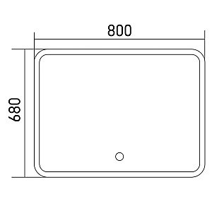 Зеркало MIXLINE Стив 536552 80 в ванную от интернет-магазине сантехники Sanbest