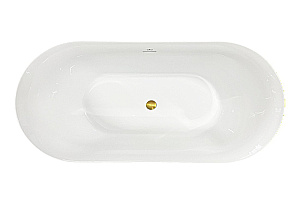 Акриловая ванна Royal Bath Pafos RB611701 175х75 Белая/Фурнитура Золото купить в интернет-магазине Sanbest