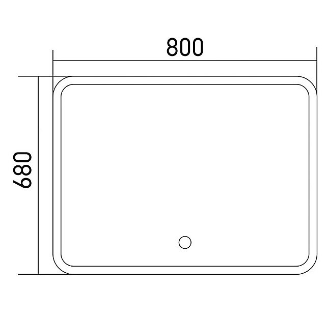 Зеркало MIXLINE Стив 536552 80 в ванную от интернет-магазине сантехники Sanbest
