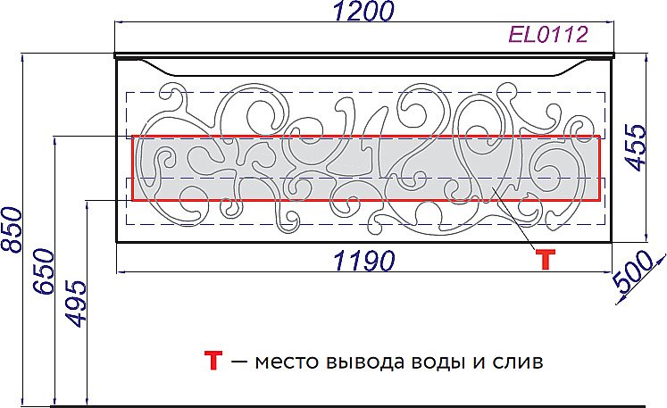 Тумба с раковиной Aqwella Elegance 120 EL0112 белая для ванной в интернет-магазине Sanbest