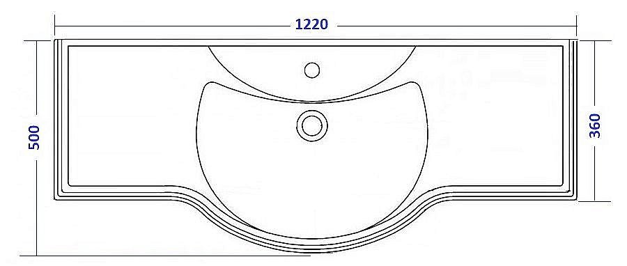 Тумба с раковиной Опадирис Риспекто 120 белый матовый для ванной в интернет-магазине Sanbest