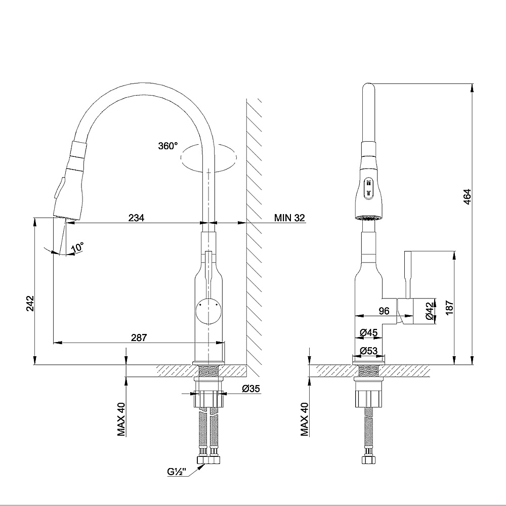 Смеситель для кухни Lemark Expert LM5082S Белый купить в интернет-магазине сантехники Sanbest